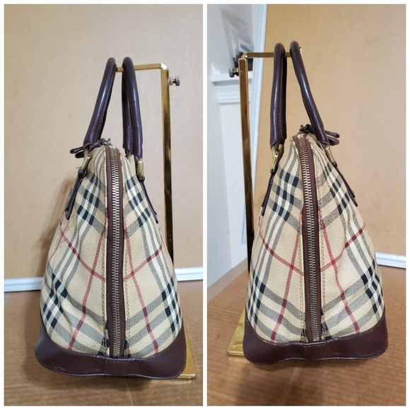  BURBERRY Nova Check Alma Top Handle Bag - Picture 6 of 11